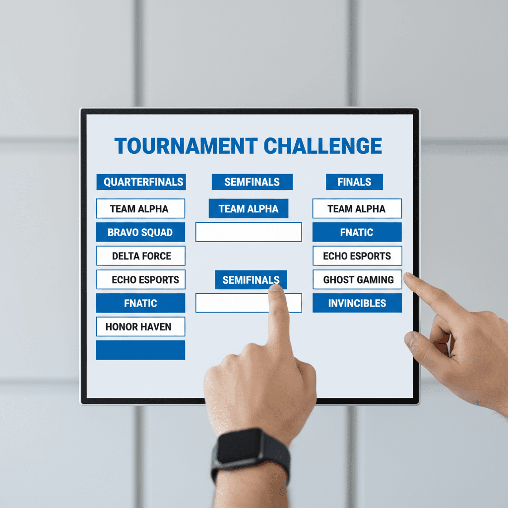 Tournament bracket and schedule management